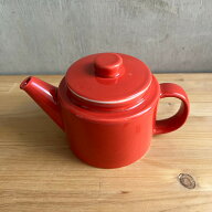 波佐見焼 Common（コモン） ポット 500ml レッド 西海陶器 【SS茶こし付】 急須 ティーポット 赤