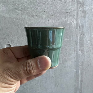 スタッキング収納ができるミニカップ スローカップ 湯呑 酒器 おちょこ 高取焼 高取焼き ミニコップ エスプレッソコーヒーカップ 高取焼鬼丸雪山窯元 陶器 食器 器