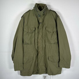 古着 ヴィンテージ ミリタリージャケット M-65 2nd フィールドジャケット 実物 米軍 アルミジップ オリーブグリーン メンズ 【中古】