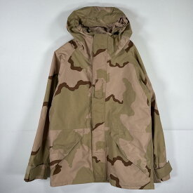 古着 ミリタリージャケット ECWCS GORE-TEX デザートカモ 米軍 実物 ゴアテックスパーカー ナイロンジャケット mediumregular ベージュ メンズ 【中古】