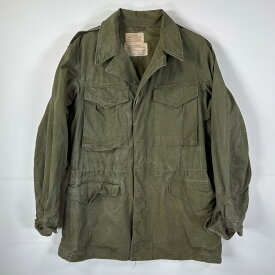 古着 ヴィンテージ ミリタリージャケット M-1950 M-50 フィールドジャケット 実物 米軍 long small オリーブグリーン メンズ 【中古】