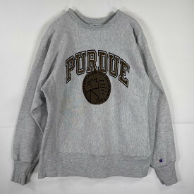 古着 80's/80年代 ヴィンテージ チャンピオン Champion USA製 長袖 スウェット リバースウィーブ プリント トリコタグ USA製 L グレー メンズ 【中古】