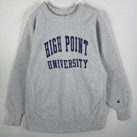 古着 90's/90年代 チャンピオン Champion スウェット リバースウィーブ ワッペンロゴ ビッグサイズ XーLarge グレー メンズ 【中古】