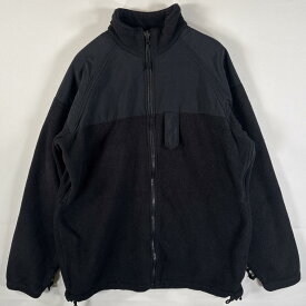 古着 ミリタリー 米軍 ミリタリージャケット フルジップ デナリタイプ Army ドローコード SmallーLong ブラック 無地 メンズ 【中古】
