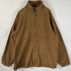古着 ミリタリー フリース ミリタリージャケット レベル3 米軍 フルジップ コヨーテ 2010年 ドローコード LARGE LONG ブラウン系 メンズ 【中古】