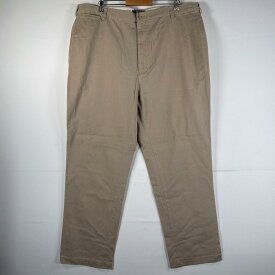 古着 ポロバイラルフローレン Polo by Ralph Lauren チノパンツ チノパン ワンポイント 大きいサイズ ポロチノ w44 L32 ベージュ メンズ 【中古】