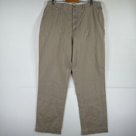 古着 ポロバイラルフローレン Polo by Ralph Lauren チノパンツ チノパン ワンポイント 大きいサイズ ポロチノ w38 L34 ベージュ メンズ 【中古】