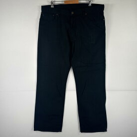 古着 ポロ・ラルフローレン POLO RALPH LAUREN チノパンツ 5ポケット ストレート ワンポイント w40 L30 ブラック メンズ 【中古】