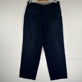 古着 ポロ・ラルフローレン POLO RALPH LAUREN チノパンツ チノパン ワンポイント スラックス コットン w32 L34 ネイビー メンズ 【中古】