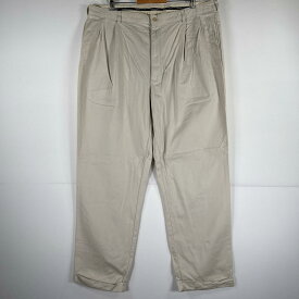 古着 ポロ・ラルフローレン POLO RALPH LAUREN チノパンツ ポロチノ ワンポイント スラックス 大きいサイズ w42 L32 ベージュ メンズ 【中古】