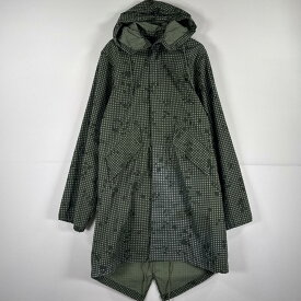 古着 80's/80年代 ヴィンテージ 長袖 ジャケット ミリタリー フィッシュテール ナイトカモ パーカー 米軍 実物 X-SMALL グリーン メンズ 【中古】