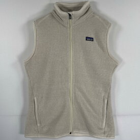 古着 パタゴニア patagonia フリースベスト ベターセーター ベスト ワンポイント アウトドア 裏起毛 ライナーベスト M ベージュ系 レディース 【中古】