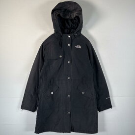 古着 ザ・ノースフェイス THE NORTH FACE マウンテンコートジャケット アウトドア ワンポイントロゴ ハイベント 中綿 S ブラック レディース 【中古】