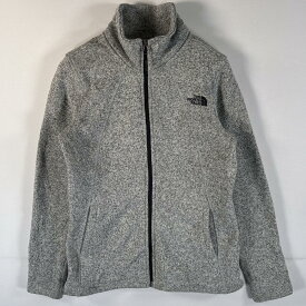 古着 ザ・ノースフェイス THE NORTH FACE フルジップフリースジャケット ワンポイントロゴ アウトドア S グレー系 レディース 【中古】