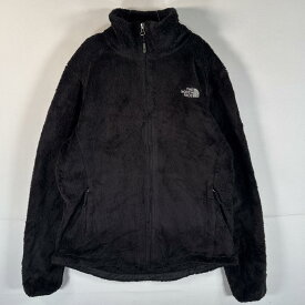 古着 ザ・ノースフェイス THE NORTH FACE フルジップフリースジャケット ハイロフトフリース ワンポイントロゴ刺繍 L ブラック レディース 【中古】