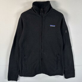 古着 パタゴニア patagonia フルジップフリースジャケット ベターセーター ワンポイントロゴ XS ブラック レディース 【中古】