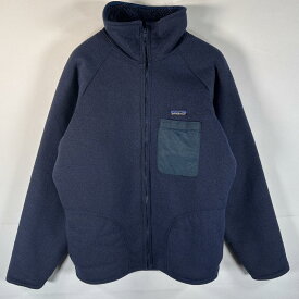 古着 80's/80年代 ヴィンテージ パタゴニア patagonia パイルジャケット ベアジャケット 裏地レトロパイル L ネイビー メンズ 【中古】