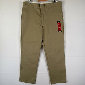 古着 ディッキーズ Dickies ワークパンツ デッドストック タグ付き 大きいサイズ ワンポイントロゴ 874 w40 L32 ベージュ系 メンズ 【中古】