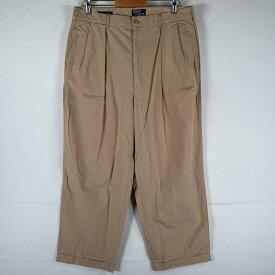 古着 ポロバイラルフローレン Polo by Ralph Lauren USA製 スラックスパンツ 長ズボン ゴルフ ワンポイント ボトムス ベージュ系 メンズ 【中古】