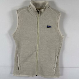 古着 パタゴニア patagonia ベターセーターベスト フルジップ ワンポイントロゴ アウトドア S ベージュ系 レディース 【中古】