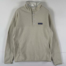 古着 パタゴニア patagonia フリーストレーナー ハーフボタン プルオーバー ベターセーター ニット ワンポイント M ベージュ系 レディース 【中古】