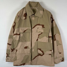 古着 90's/90年代 ミリタリー ミリタリージャケット 米軍実物 迷彩 BDUジャケット コンバット デザートカモフラ MEDIUM REGULAR ベージュ系 メンズ 【中古】