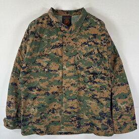 古着 00’s/00年代 ミリタリー ミリタリージャケット 米軍実物 迷彩 BDUジャケット ウッドランドマーパット MEDIUM SHORT グリーン メンズ 【中古】