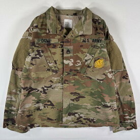 古着 ミリタリー ミリタリージャケット 米軍実物 迷彩 BDUジャケット フルジップ 陸軍 スコーピオン 39 REGULAR グリーン系 メンズ 【中古】