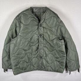 古着 00’s/00年代 ミリタリー ミリタリージャケット キルティングライナージャケット 米軍実物 中綿 LARGE グリーン系 メンズ 【中古】