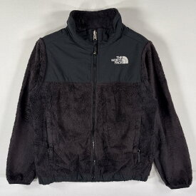 古着 ザ・ノースフェイス THE NORTH FACE 長袖 フルジップフリースジャケット デナリ ワンポイントロゴ ガールズ M（10−12） ブラック キッズ 【中古】