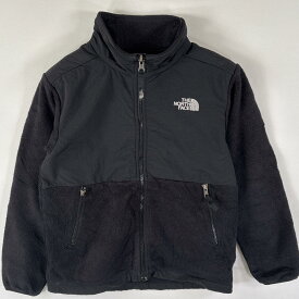 古着 ザ・ノースフェイス THE NORTH FACE デナリジャケット フリース フルジップ ワンポイントロゴ刺繍 M 10/12 ブラック ボーイズ 【中古】
