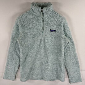 古着 パタゴニア patagonia フリーストレーナー ハーフジップ ワンポイントロゴ アウトドア ボア S 水色 レディース 【中古】
