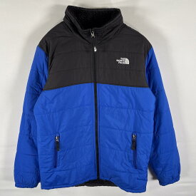 古着 ザ・ノースフェイス THE NORTH FACE ナイロンジャケット リバーシブル フリース ボア ツートンカラー XL 裏面 ブラック ボーイズ 【中古】