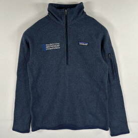 古着 パタゴニア patagonia ベターセーター ハーフジップ プルオーバー 刺繍 ワンポイントロゴ プルオーバー S ネイビー系 メンズ 【中古】