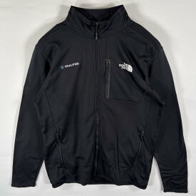 古着 ザ・ノースフェイス THE NORTH FACE フリースジャケット フルジップ トラックジャケット ワンポイントロゴ M ブラック メンズ 【中古】
