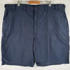 古着 カーハート Carhartt ショートパンツ ダック地 ペインター 大きいサイズ ワーク 半ズボン ハーフパンツ 短パン ワンポイント w50 ネイビー メンズ 【中古】