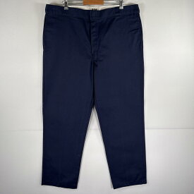 古着 ディッキーズ Dickies ワークパンツ 874 テーパード チノパン 大きいサイズ ワンポイントロゴ w44 L32 ネイビー メンズ 【中古】