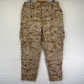 古着 ミリタリーロングパンツ 米軍実物 カーゴパンツ デジカモ デザートマーパット ポケット MEDIUM-REGULAR ベージュ系 メンズ 【中古】