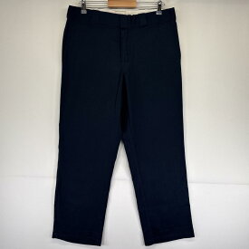 古着 ディッキーズ Dickies ワークパンツ 874 チノパン ワンポイントロゴ テーパード FLEX 大きいサイズ ネイビー メンズ 【中古】