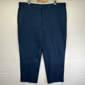 古着 90's/90年代 ディッキーズ Dickies USA製 ワークパンツ ストレート タロンジップ 874 チノパン ジッパーフライ ネイビー メンズ 【中古】
