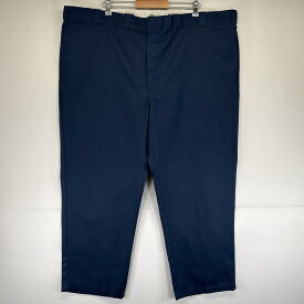 古着 ディッキーズ Dickies ワークパンツ 874 テーパード 長ズボン 大きいサイズ ワンポイントロゴ w50 L30 ネイビー メンズ 【中古】