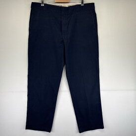 古着 ディッキーズ Dickies ワークパンツ 874 テーパード 長ズボン ワンポイントロゴ 大きいサイズ w40 L32 ネイビー メンズ 【中古】