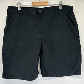 古着 カーハート Carhartt ショートパンツ ダック ペインター 半ズボン ハーフパンツ 短パン 大きいサイズ w40 ブラック メンズ 【中古】