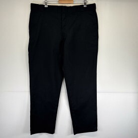 古着 ディッキーズ Dickies ワークパンツ 874 ワンポイントロゴ 長ズボン チノパン 大きいサイズ w42 L32 ブラック メンズ 【中古】