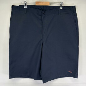 古着 美品 ディッキーズ Dickies ショートパンツ タグ付き デッドストック ハーフパンツ ワンポイントロゴ w44 ネイビー メンズ 【中古】