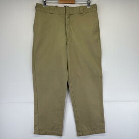 古着 ディッキーズ Dickies ワークパンツ 874 チノパン ワンポイントロゴ テーパード オリジナルフィット 長ズボン ベージュ系 メンズ 【中古】