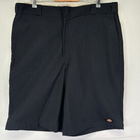 古着 ディッキーズ Dickies ショートパンツ ワーク 半ズボン ハーフパンツ 短パン ワンポイントロゴ 大きいサイズ w42 ブラック メンズ 【中古】