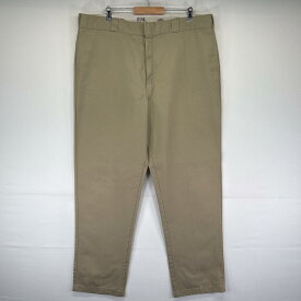 古着 ディッキーズ Dickies ワークパンツ 874 チノパン ワンポイントロゴ 大きいサイズ ストレート w44 L34 ベージュ系 メンズ 【中古】