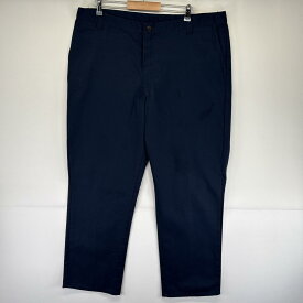 古着 ディッキーズ Dickies ワークパンツ ストレート 長ズボン 作業着 チノパン ワンポイントロゴ ネイビー メンズ 【中古】