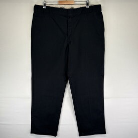 古着 ディッキーズ Dickies ワークパンツ 874 チノパン ワンポイントロゴ 大きいサイズ w42 L31 ブラック メンズ 【中古】